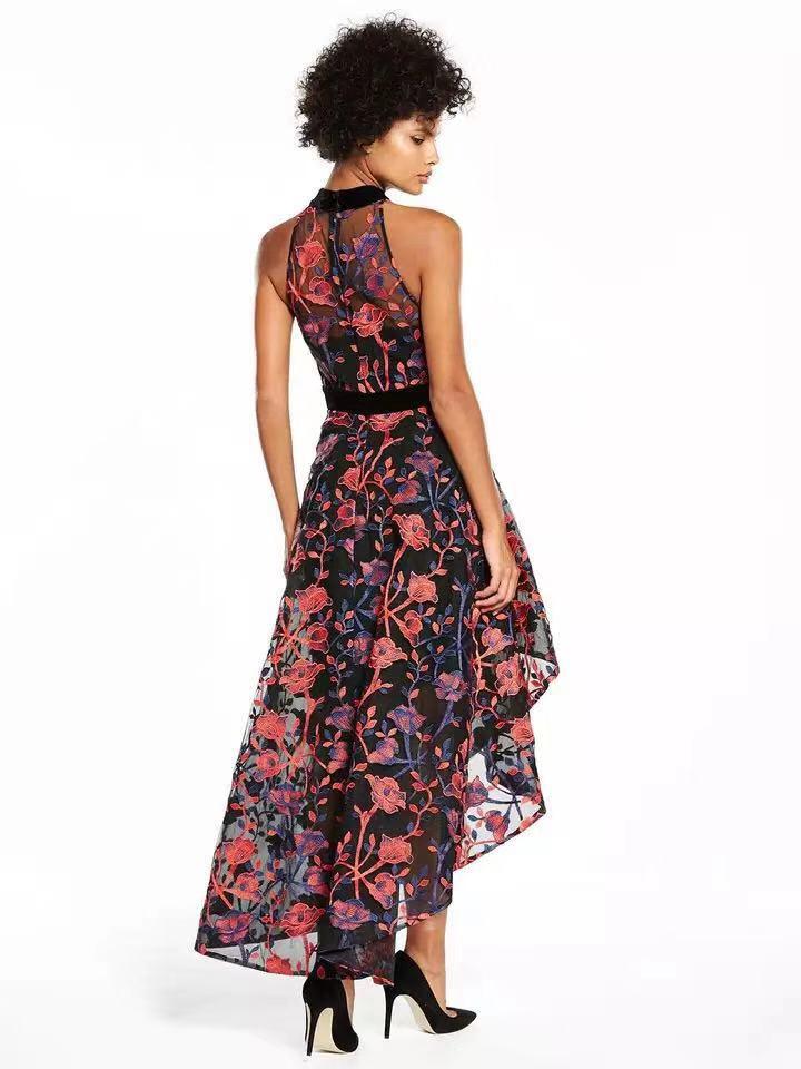 Embroidered Cut-In Dress