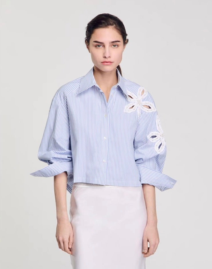 Cotton Striped Top