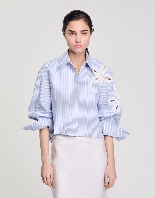 Cotton Striped Top