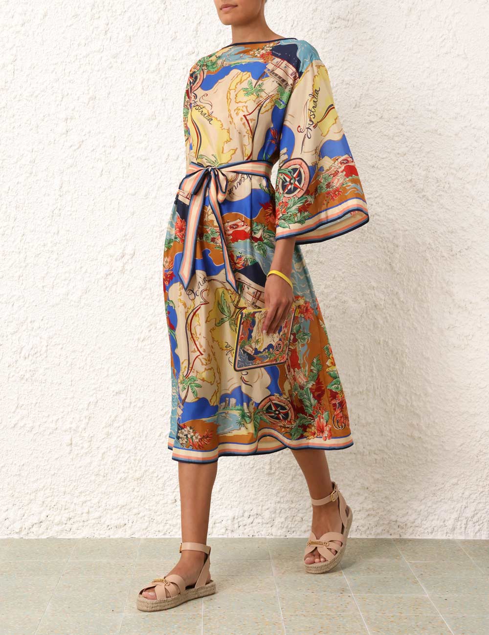 Silk Caftan Dress