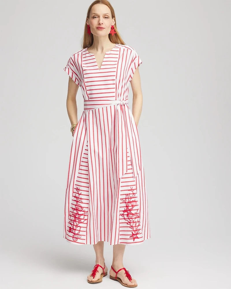 Cotton Striped Dress