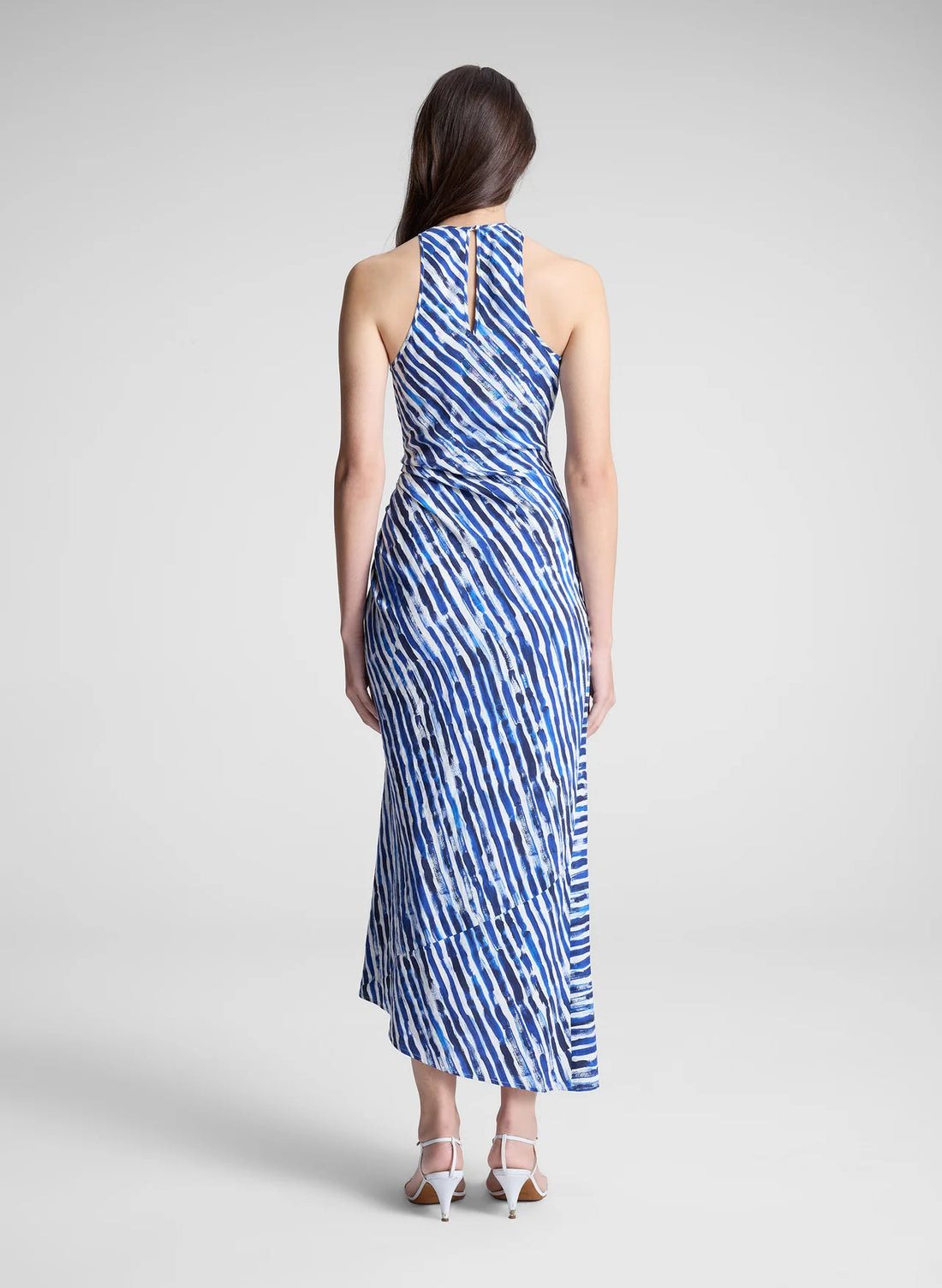 Silk Linen Bias-Cut Dress