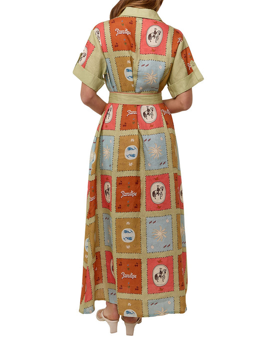 Linen Summer Shirt Dress