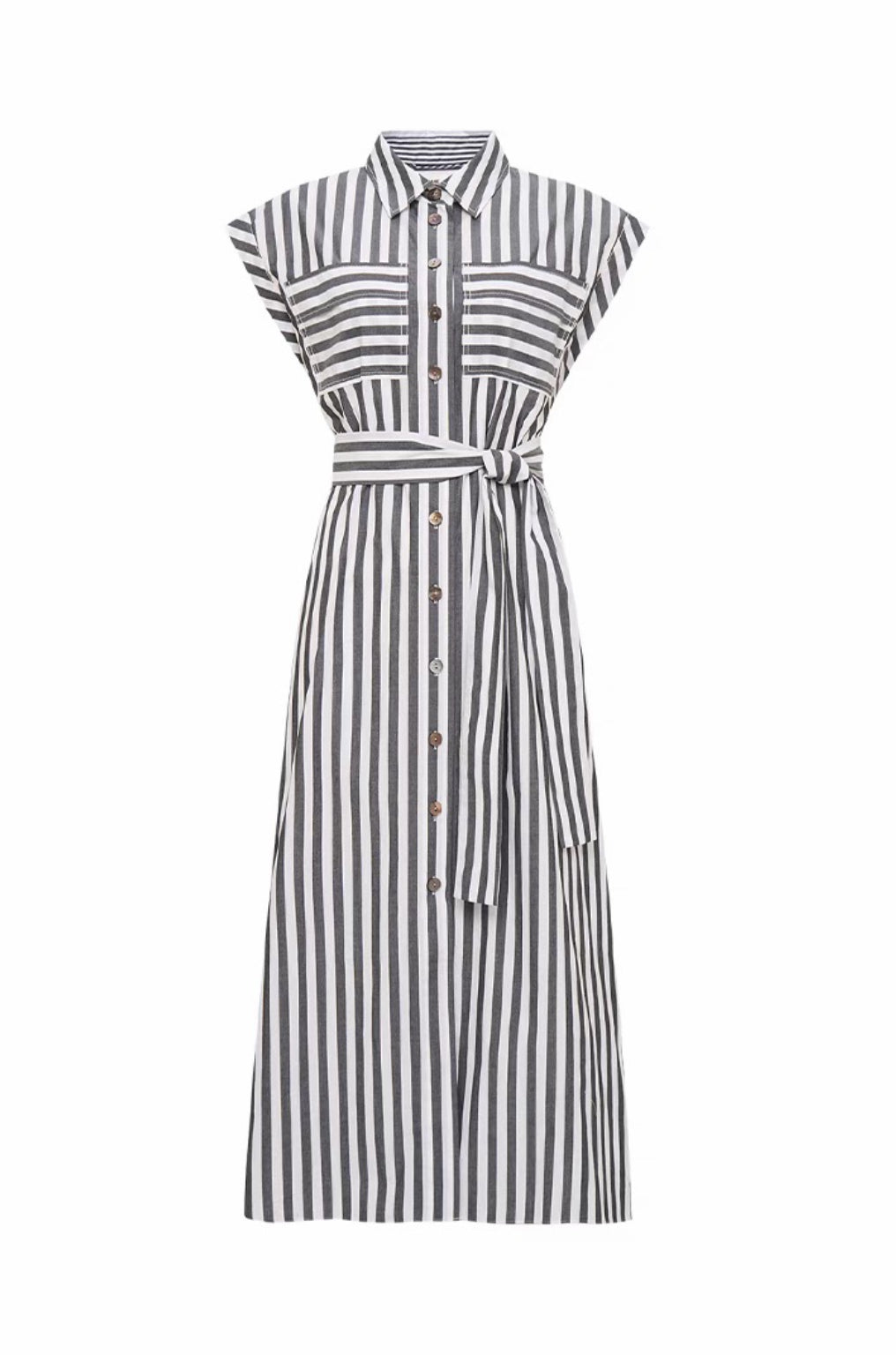 Striped Shirt Dress