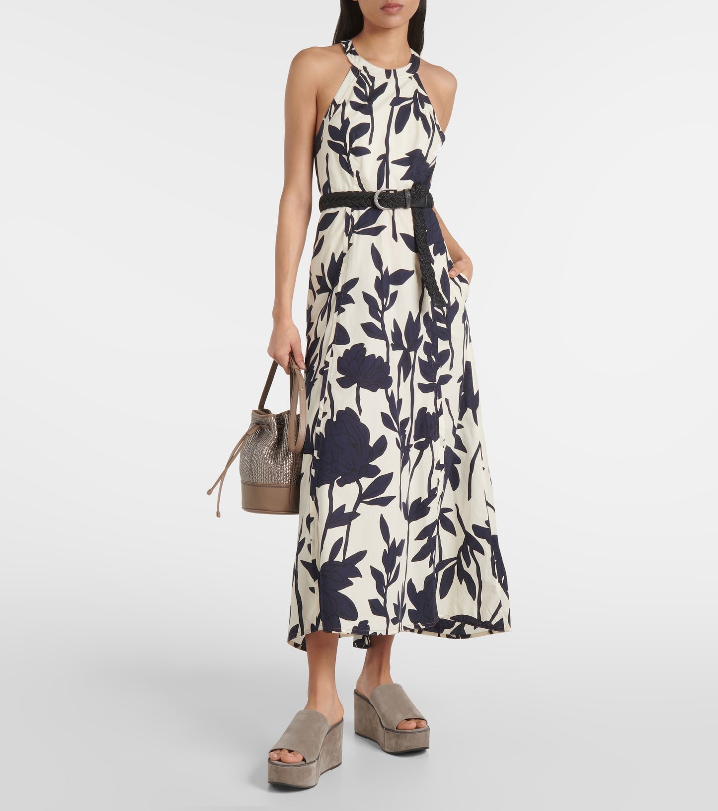 Cut-In Maxi Dress