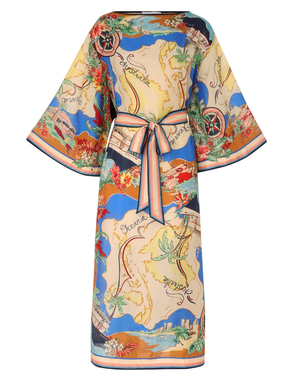 Silk Caftan Dress