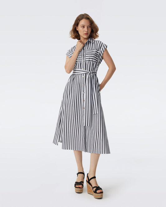 Striped Shirt Dress