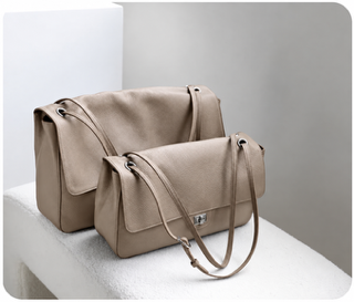 Leather Fold-Over Flap Bag