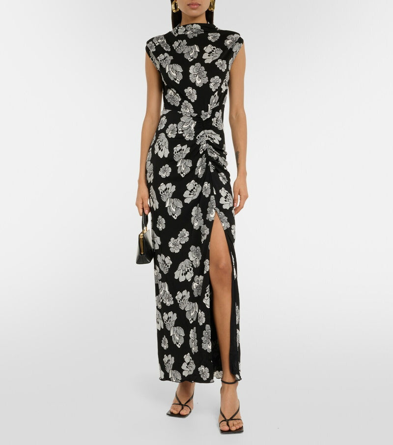 Viscose High-Neck Dress
