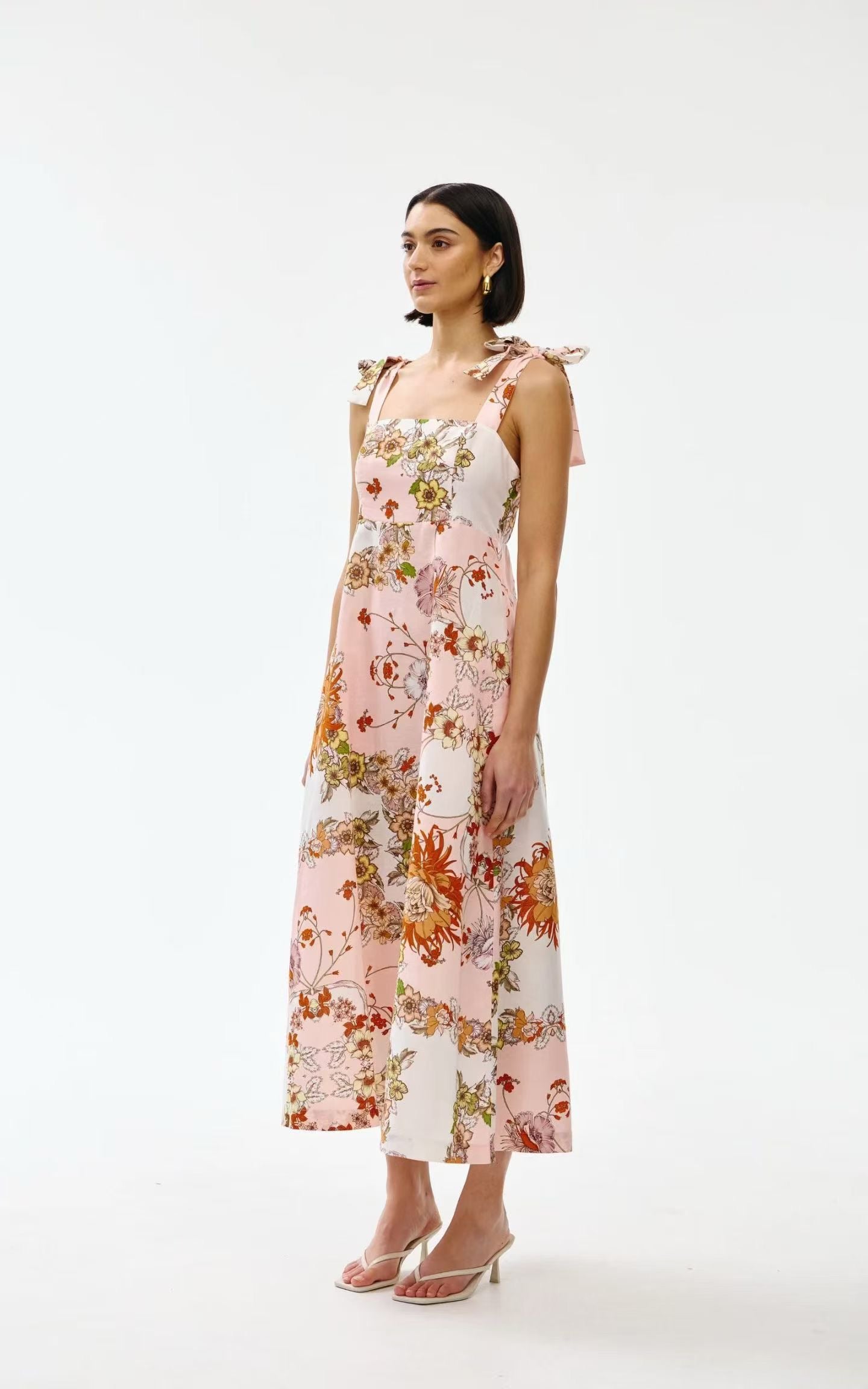 Linen Printed Dress