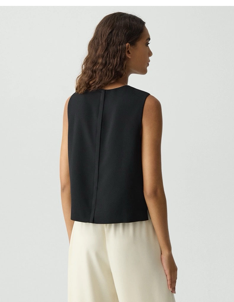 Crepe Lined Tank Top