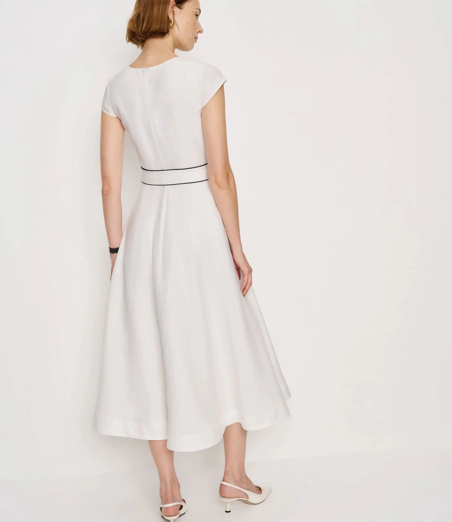 Linen Fit & Flare Dress
