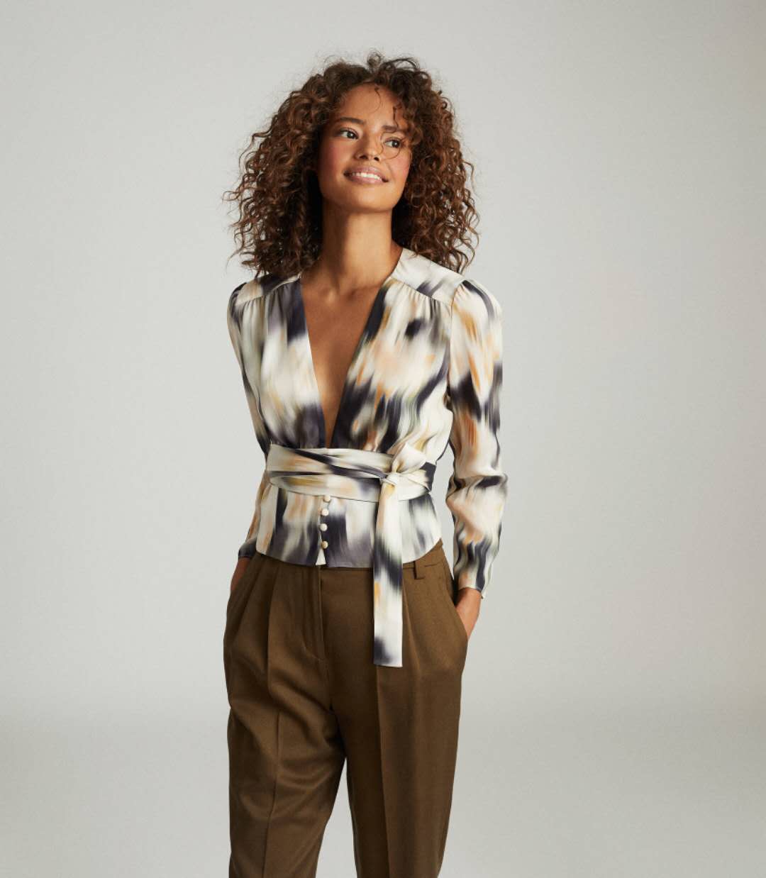 Viscose V-Neck Top