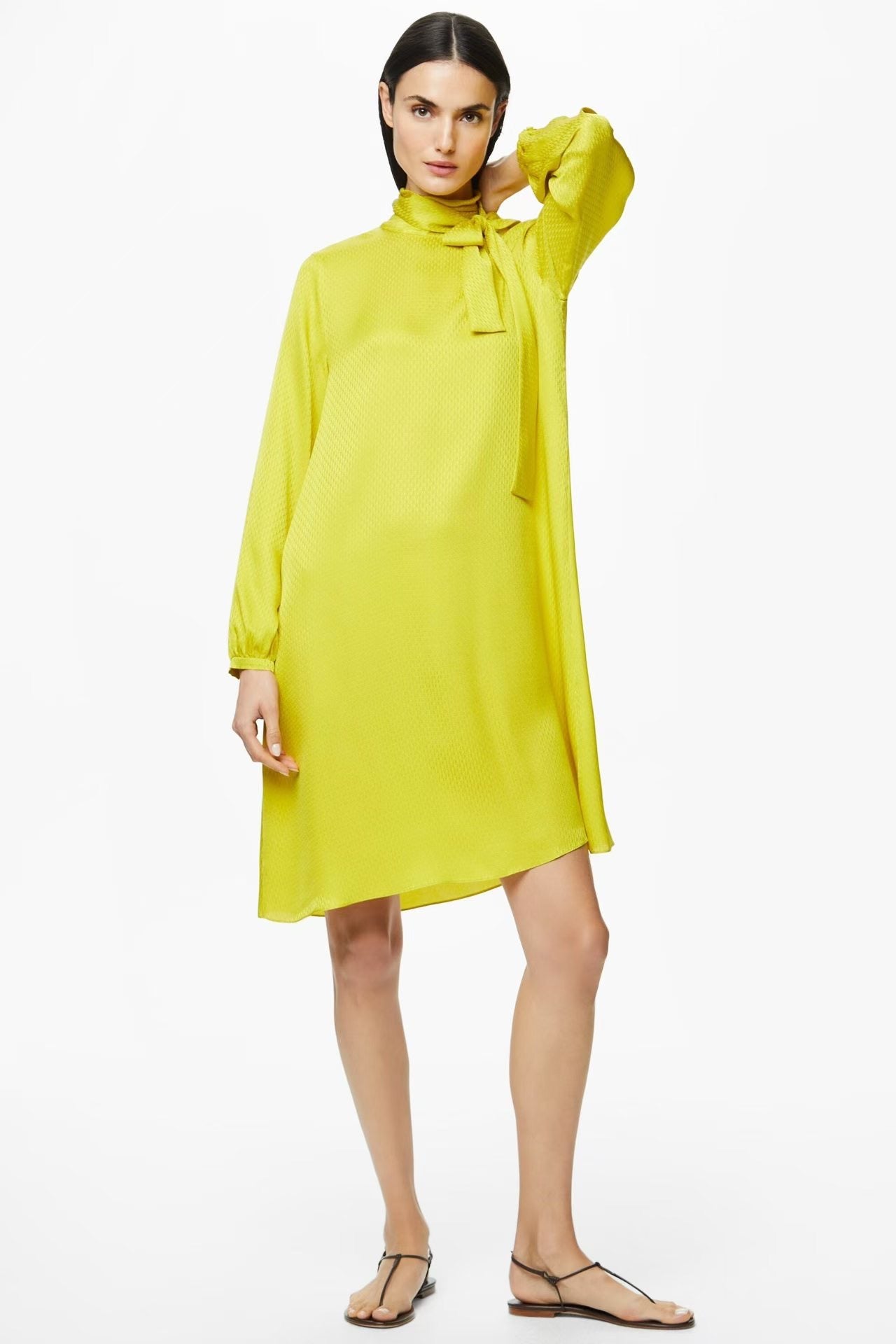 Silk Jacquard Dress