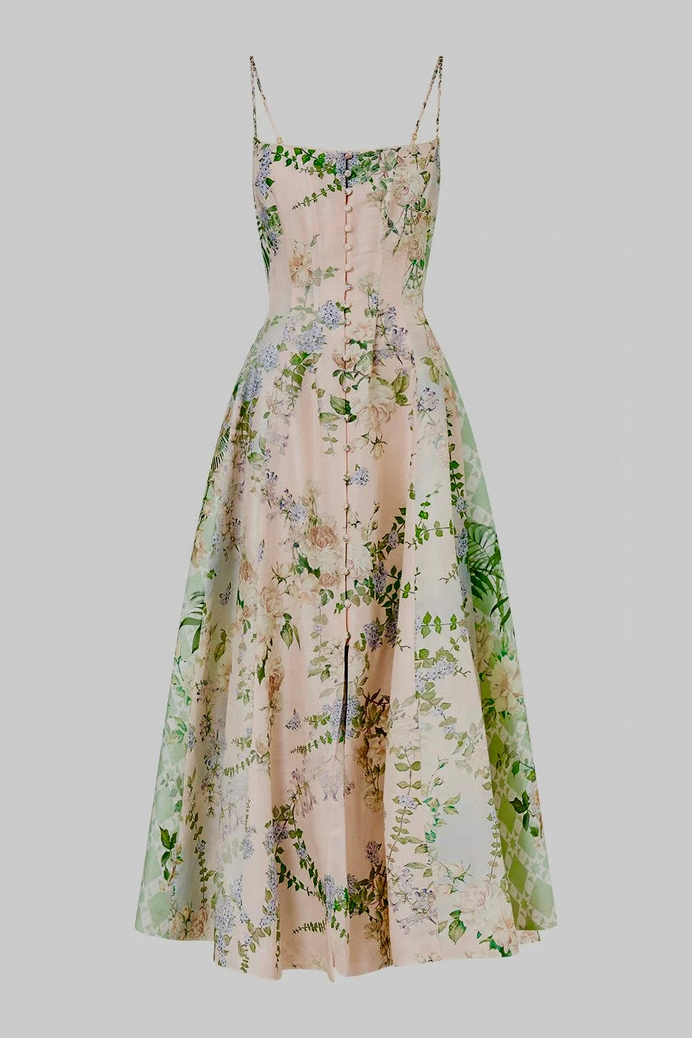 Silk Linen Corset Dress