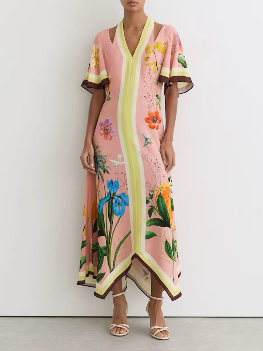 Georgette Printed Midi Dress
