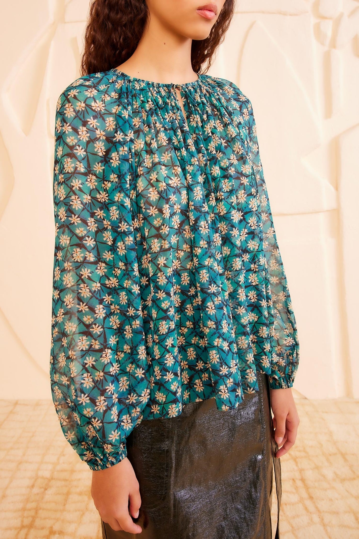 Silk Printed Top