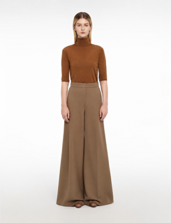 High-Waisted Flare Hem Pants