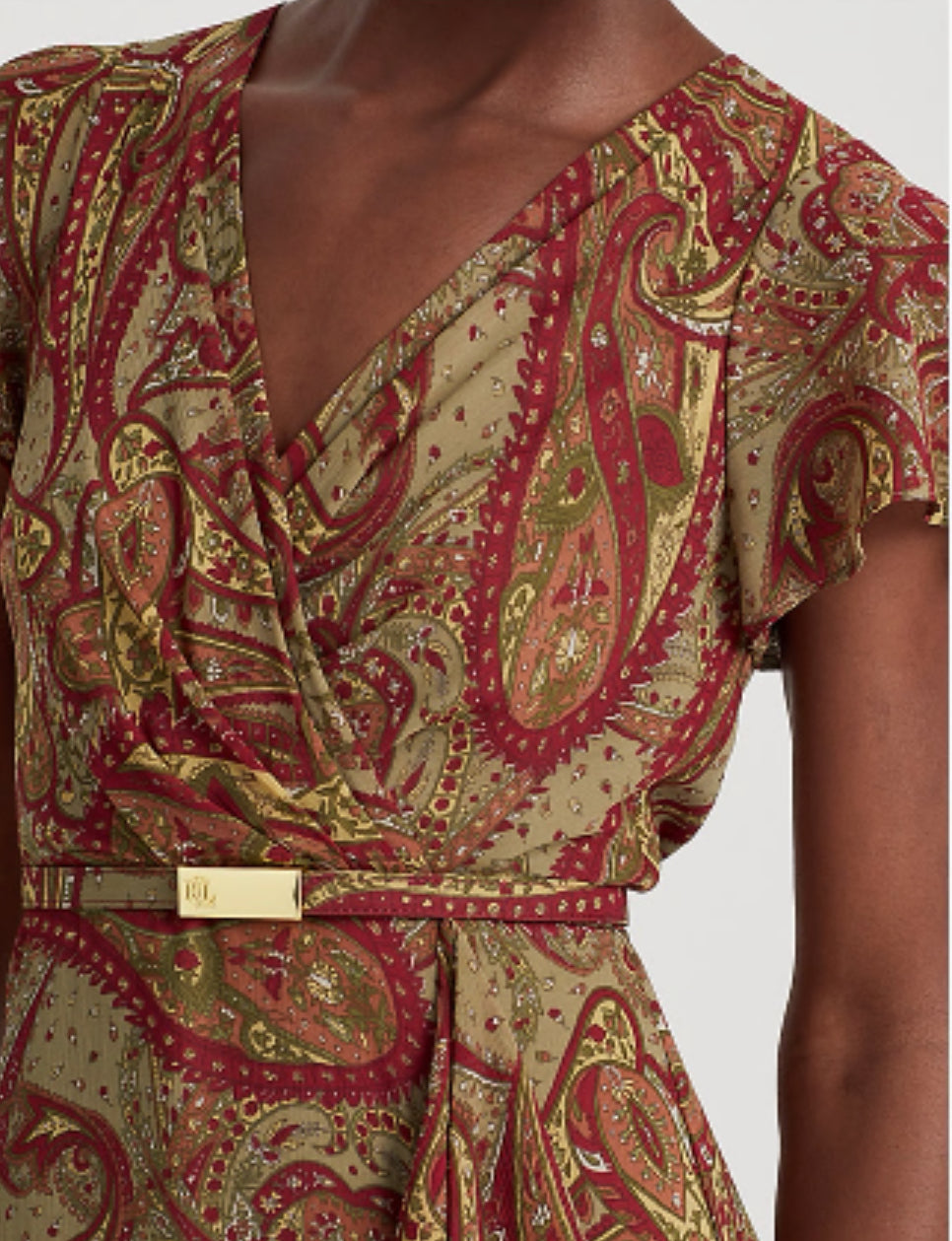 Paisley Ruffled Dress