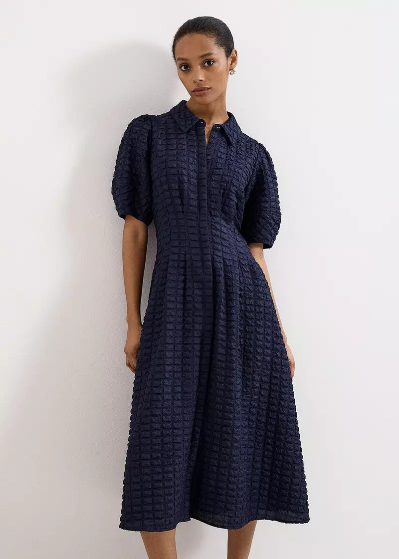 Textured Midi Dress