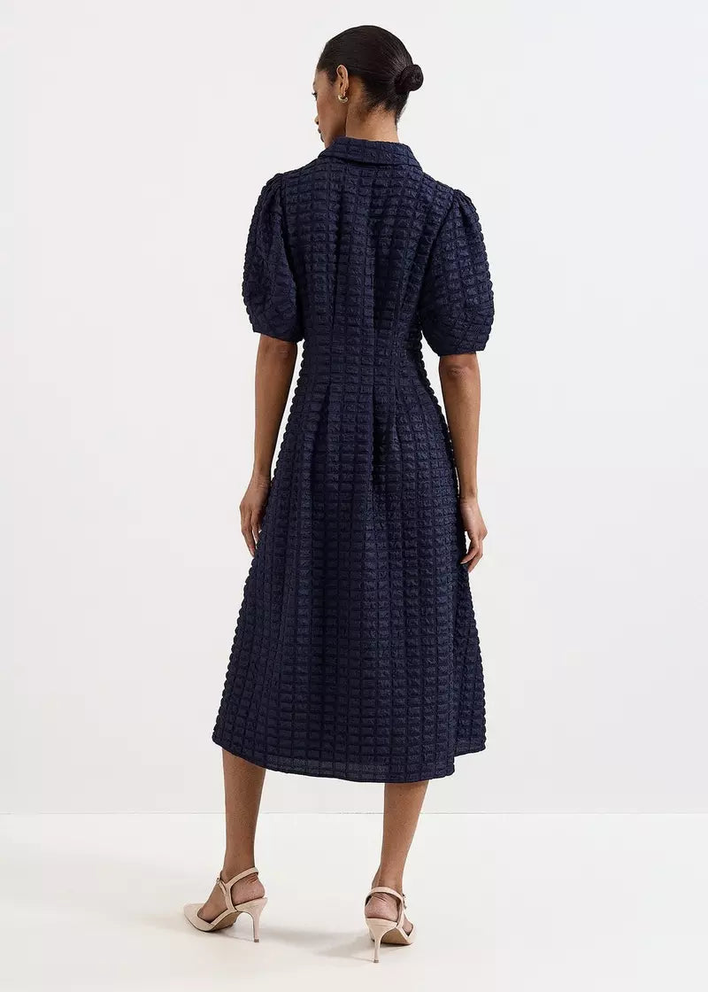 Textured Midi Dress