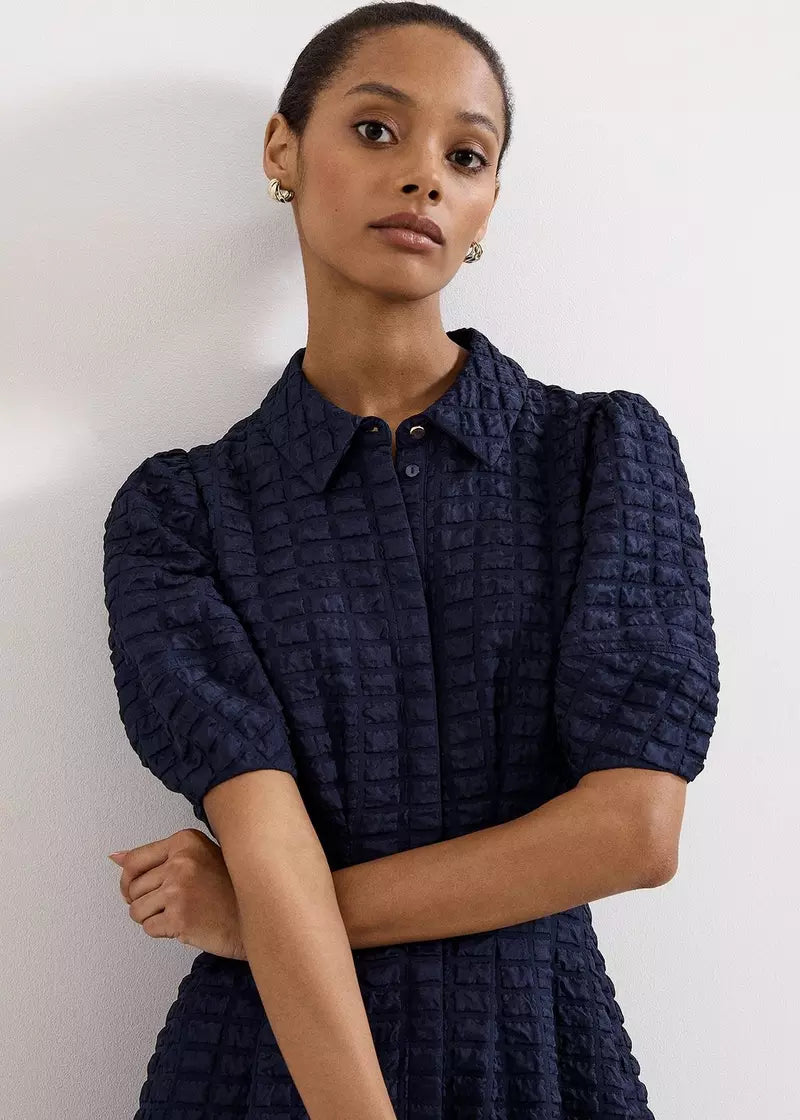 Textured Midi Dress