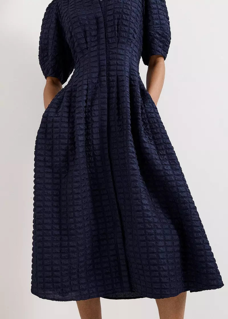 Textured Midi Dress