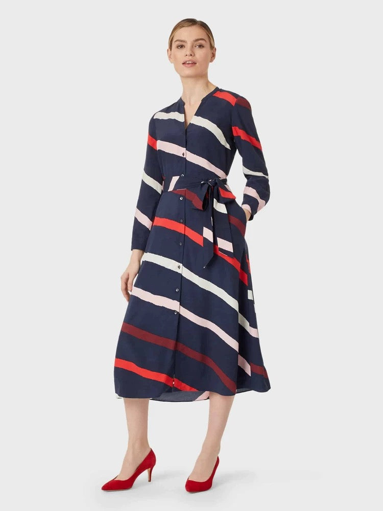 Rayon Striped Dress