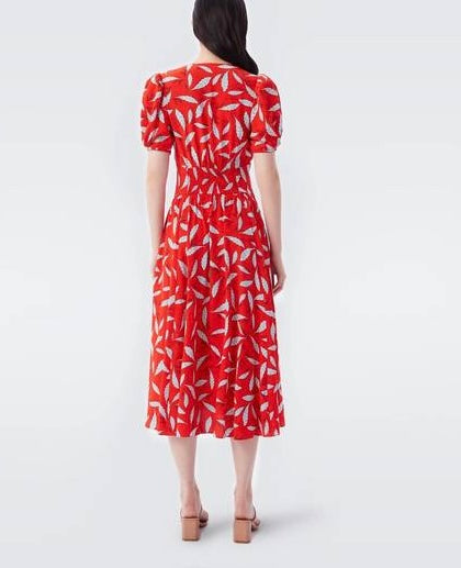 Rayon Printed Midi Dress