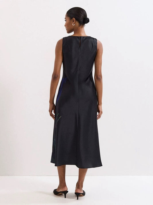 Georgette Bias-Cut Dress