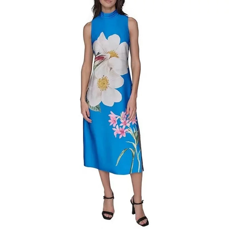 Sateen Midi Dress