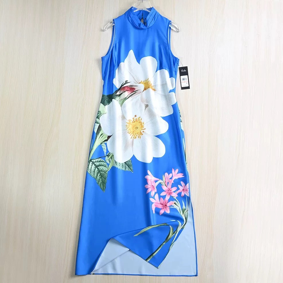 Sateen Midi Dress