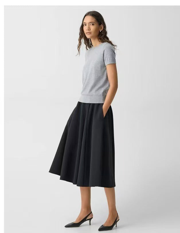 Triacetate Flare Skirt
