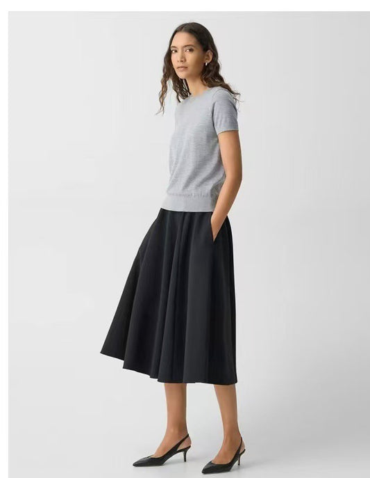 Triacetate Flare Skirt