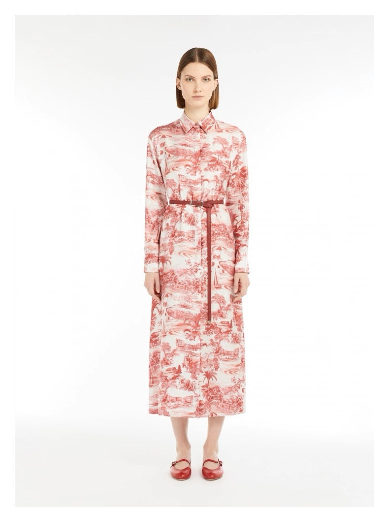 Silk Shirt Dress