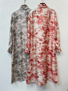 Silk Shirt Dress