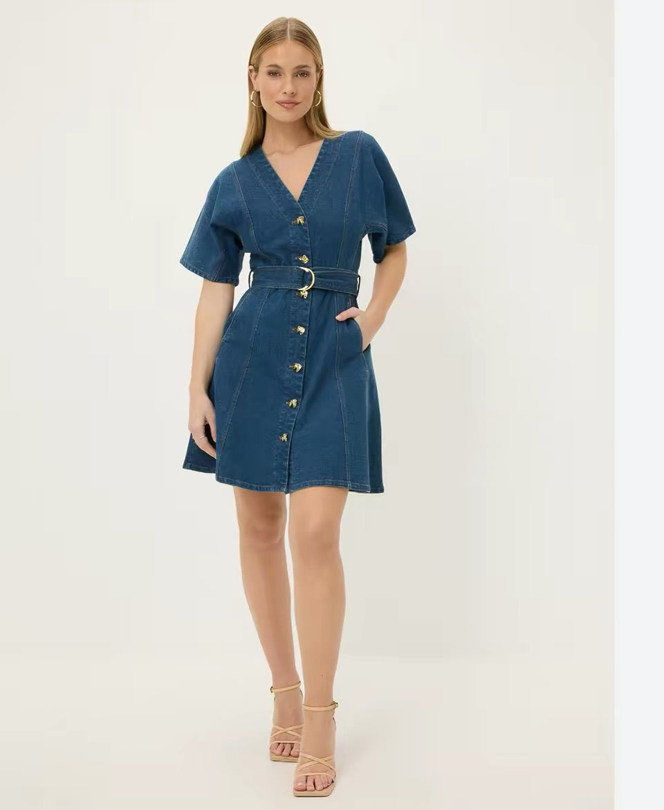 Denim Short Dress