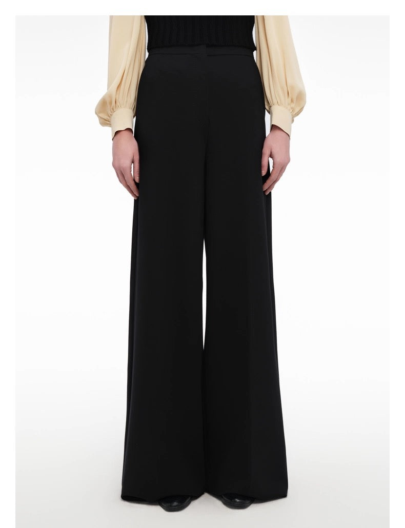High-Waisted Flare Hem Pants