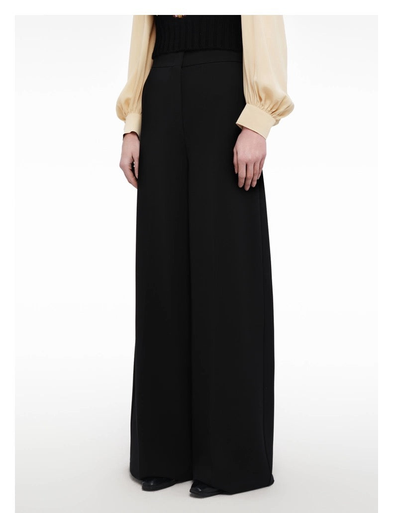 High-Waisted Flare Hem Pants