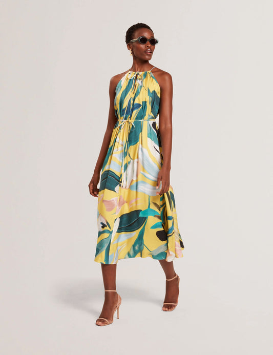 Cut-In Printed Dress