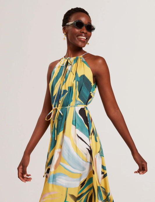 Cut-In Printed Dress