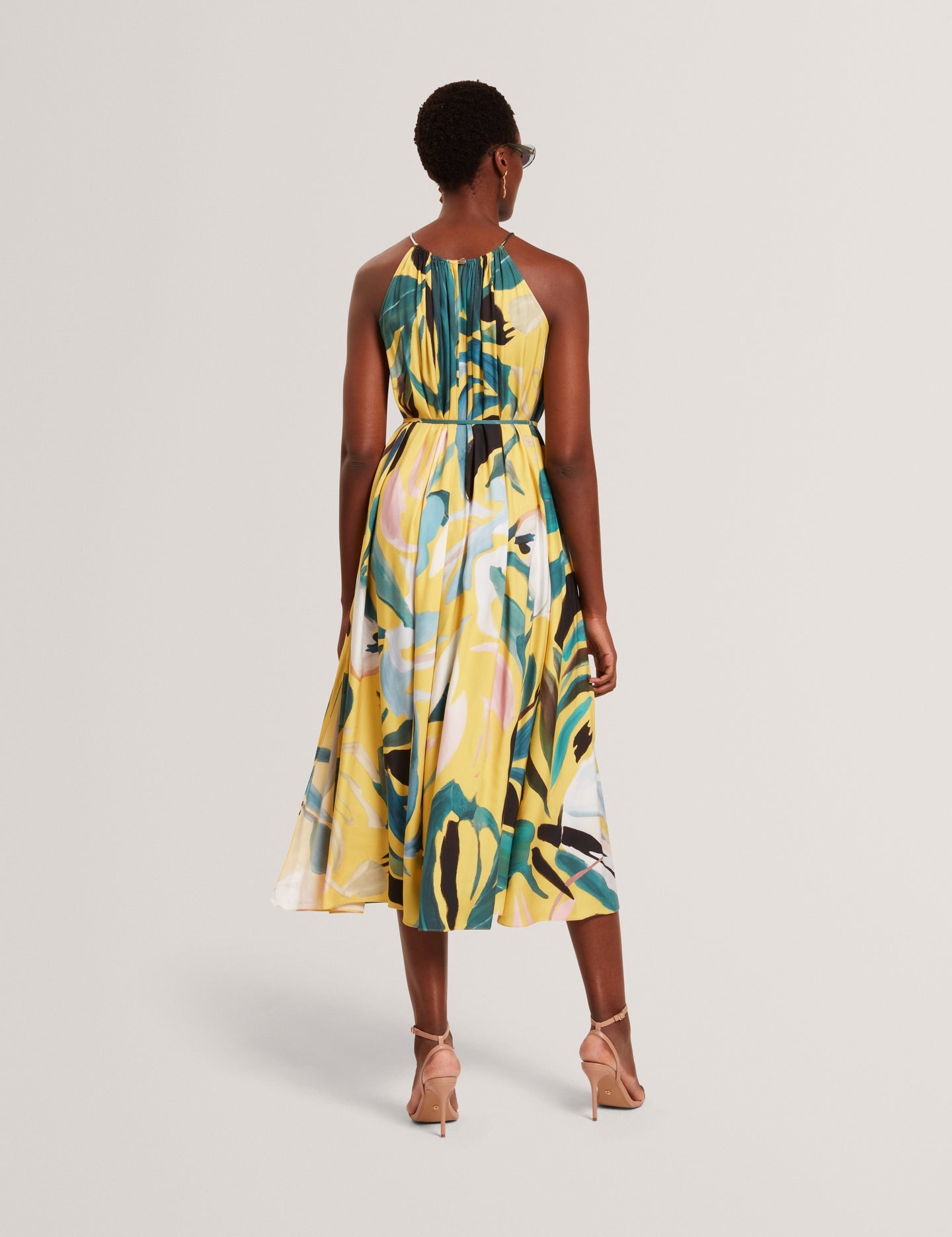 Cut-In Printed Dress