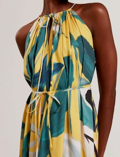 Cut-In Printed Dress