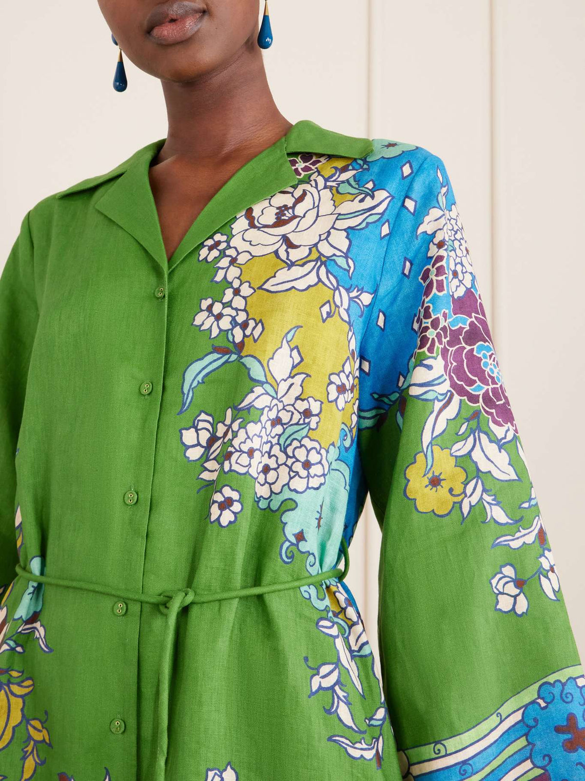 Linen Printed Dress