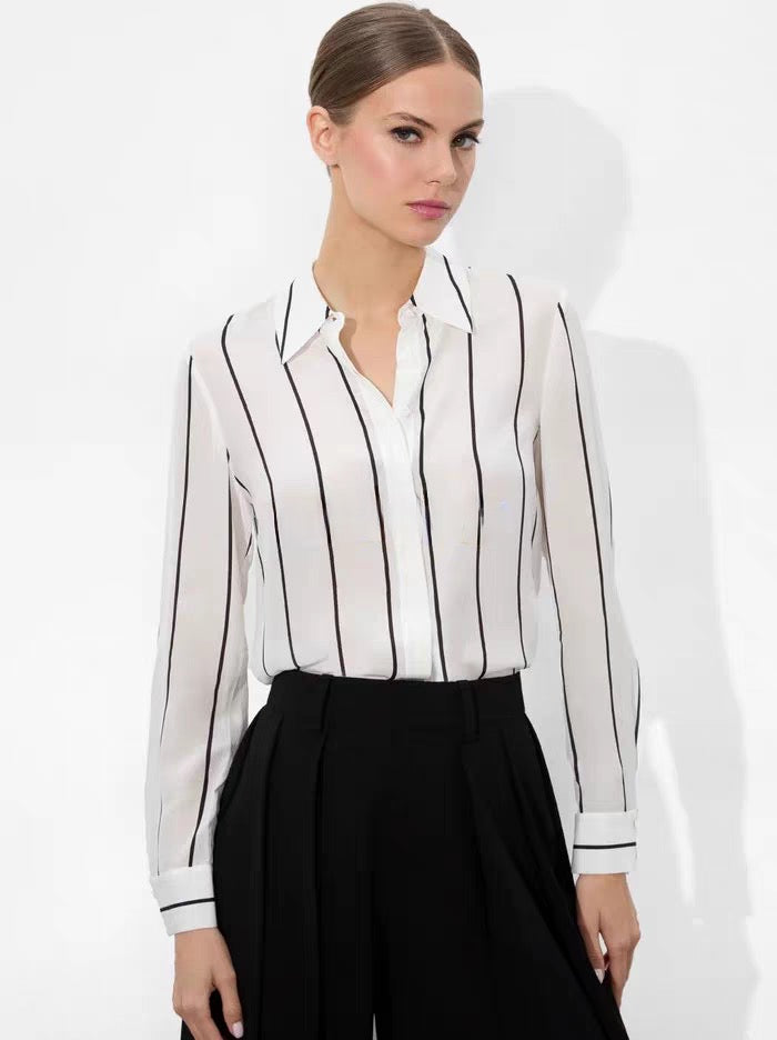 Silk Stripe Shirt