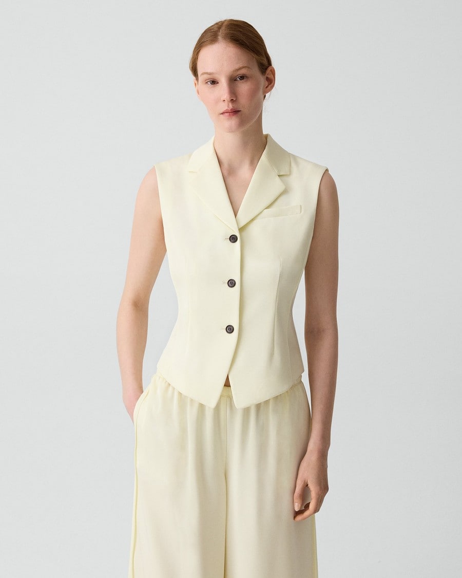 Satin Crepe Vest