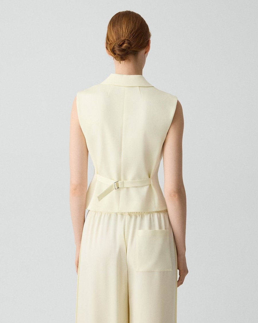 Satin Crepe Vest