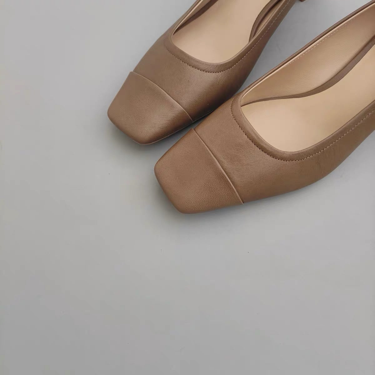 Leather Low-Heel Pump