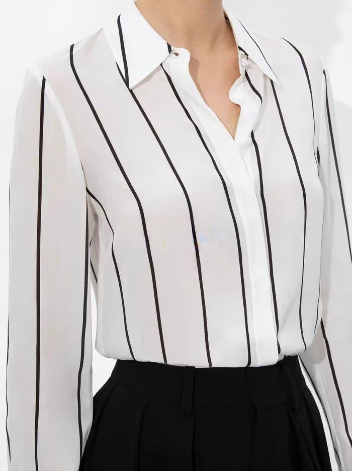 Silk Stripe Shirt
