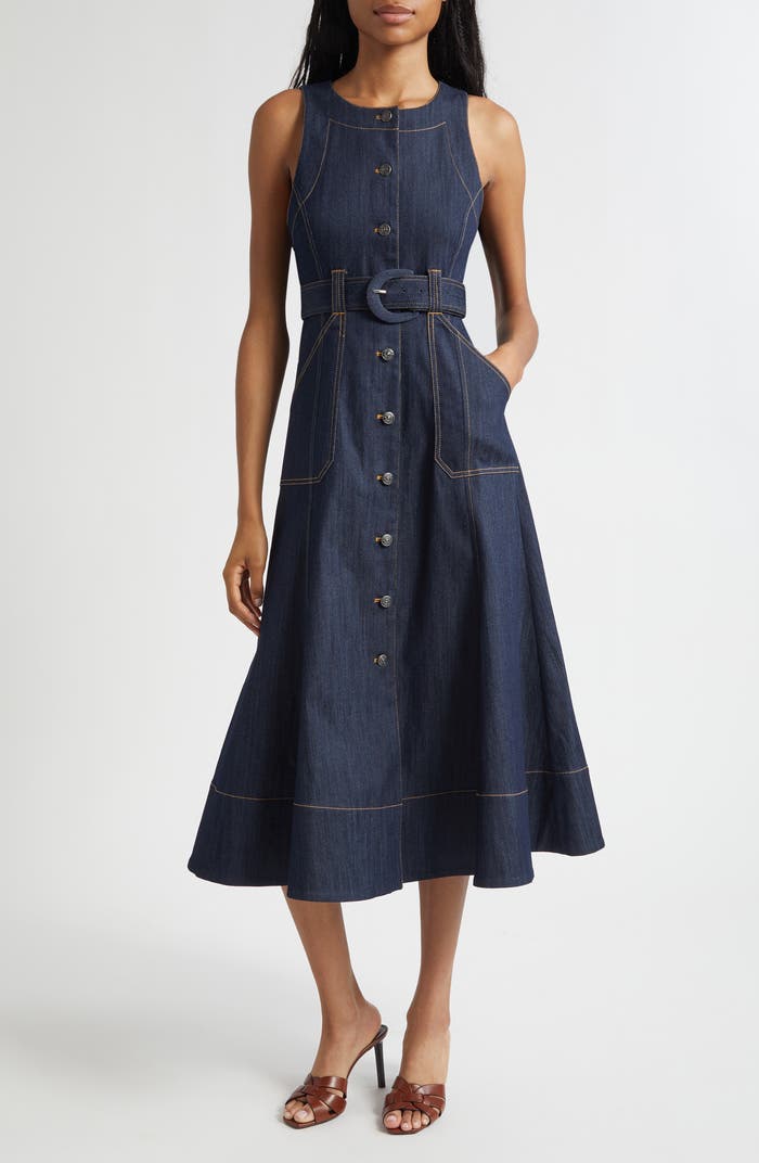 Denim Midi Dress